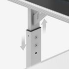 Huzaro, Hero 7.3 White, biurko gamingowe z regulacją wysokości