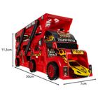 Iso Trade, ciężarówka transporter autek, zestaw z pojazdami, 6 szt.