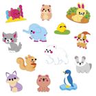 Janod, duże naklejki, zwierzęta, 50 szt.