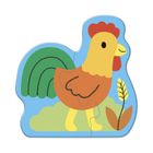 Janod, Farma, drewniane puzzle, 5 układanek
