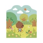 Janod, Las, książeczka do wyklejania, z naklejkami