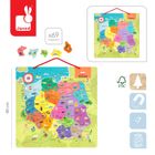 Janod, Mapa Polski, puzzle magnetyczne, 69 magnesów