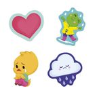 Janod, naklejki, emocje, 100 szt.