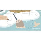 Janod, puzzle sensoryczne, kraina polarna, 20 elementów