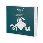 Kaloo, Lapinoo, Królik, zestaw prezentowy 3w1: komforter + gryzak + buciki, brzoskwiniowy