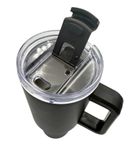 Kamille, stalowy kubek termiczny, termos, 1200 ml, z rączką i słomką