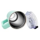 Kamille, stalowy kubek termiczny, termos, 1200 ml, z rączką i słomką