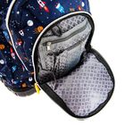 Kayokki, Plecak szkolny na kółkach i termiczny lunchbox, zestaw, granatowy, kosmos