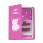 Kidea, temperówka podwójna z gumką, cute, 1 szt.