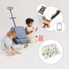 Kinderkraft, Cabby, walizka podróżna na kółkach z siedziskiem, 2w1, Grey