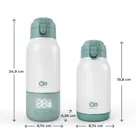 Kinderkraft, Gaja, mobilny podgrzewacz do mleka i termos, zielony, 500 ml