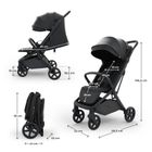 Kinderkraft, Nubi 3, wózek spacerowy, Midnight Black