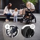 Kinderkraft, Vesto 2, wózek wielofunkcyjny 2w1, gray