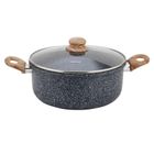 Kinghoff, garnek marmurowy z koszem do smażenia, 4l, kh-1985