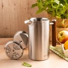 Kinghoff, stalowy zaparzacz tłokowy do kawy, herbaty, 1l, kh-1995