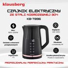 Klausberg, czajnik elektryczny LED z regulacją temperatury, 1,7l