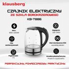 Klausberg, czajnik elektryczny szklany LED, 1,7l