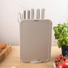 Klausberg, zestaw noży w stojaku z deską i chwytem na ręcznik, kb-7978