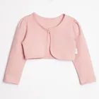 Komplet dziewczęcy, Sukienka, Bolerko, różowy, Nicol