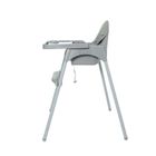 Krzesełko do karmienia, regulowane, szary