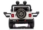 Lean Cars, Jeep Rubicon, pojazd na akumulator 4-4, DK-JWR556 4-200W 24V, biały