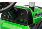 Lean Cars, traktor z przyczepą, pojazd na akumulator, CH9959B 24V, jasnozielony
