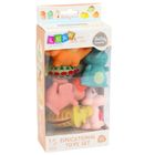 Lean Toys, dinozaury, zabawki do kąpieli, pastelowe, 6 elementów