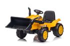 Lean Toys, traktor z przyczepą, pojazd na akumulator, żółty, S617