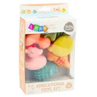 Lean Toys, zwierzątka, zabawki do kąpieli, pastelowe, 6 szt.