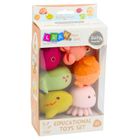Lean Toys, zwierzęta morskie, gumowe zabawki do kąpieli, 6 elementów