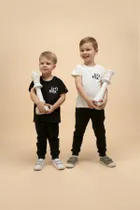 Legginsy chłopięce, czarne, Pinokio