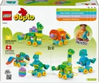 LEGO DUPLO, 3 w 1 Dinozaury na kółkach, zabawka, 10451