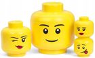 LEGO, duża głowa, pojemnik do przechowywania, girl, rozmiar L, 8,5l