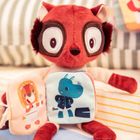 Lilliputiens, Lemur Elvis, przytulanka z książeczką, 6m+