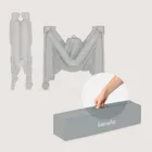 Lionelo, Amelie, kompaktowe łóżeczko turystyczne, grey concrete