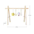 Lionelo, Anis, drewniany stojak edukacyjny, baby gym