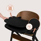 Lionelo, Celia, krzesełko do karmienia, black wood