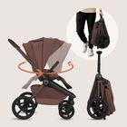 Lionelo, Freya, wózek wielofunkcyjny, składana gondola, 2w1, brown chocolate