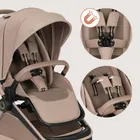 Lionelo, Freya, wózek wielofunkcyjny, składana gondola, 3w1, beige sand