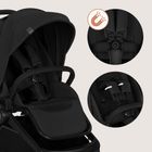 Lionelo, Freya, wózek wielofunkcyjny, składana gondola, 3w1, black onyx