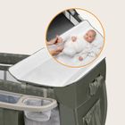 Lionelo, Sven Plus, łóżeczko turystyczne z akcesoriami, Beige Olive