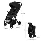 Lionelo, Tansi, wózek spacerowy, black onyx