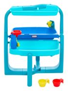 Little Tikes, Easy Store, stół wodny z akcesoriami, niebieski