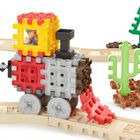 Little Tikes, Pociąg parowy, klocki wafle, zestaw, 177 elementów