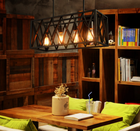Loft, lampa wisząca industrialna, żyrandol, 4-punkty oświetleniowe