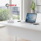 Maclean, listwa zasilająca, 2 gniazda, 3xUSB, 110-240V, AC 50/60HZ, 2.1A, 2500W, biała, 1,5m, MCE387 W