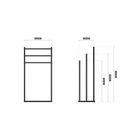 Mark Adler, Level 6.0, wieszak na ręczniki, Black