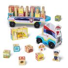 Melissa & Doug, Psi Patrol, ciężarówka, drewniany pojazd z klockami