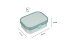 Mepal, Campus, lunchbox, bidon i pojemnik na owoce, zestaw, Cool Blue