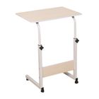 Mobilny stolik pod laptopa, kawowy, biały